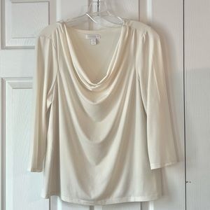 Charter Club Cream Blouse, XL